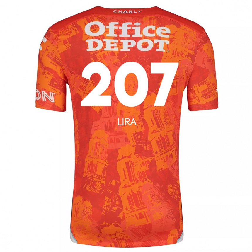 Hombre Fútbol Camiseta Almir Lira #207 Naranja Blanco 2ª Equipación 2024/25 Perú