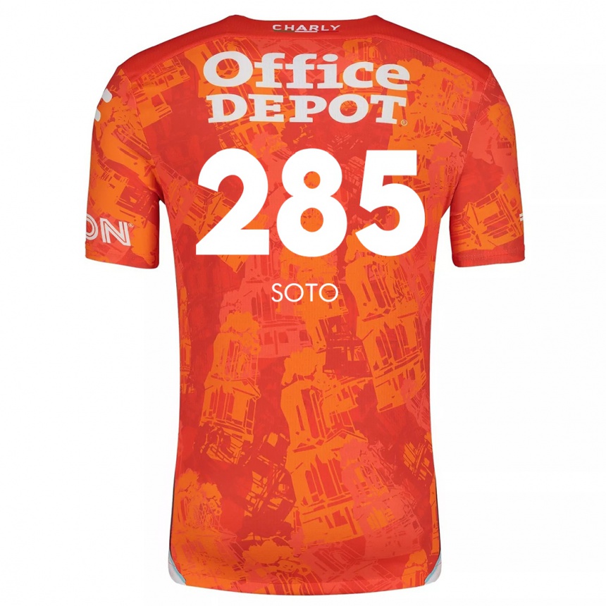 Hombre Fútbol Camiseta Edwin Soto #285 Naranja Blanco 2ª Equipación 2024/25 Perú