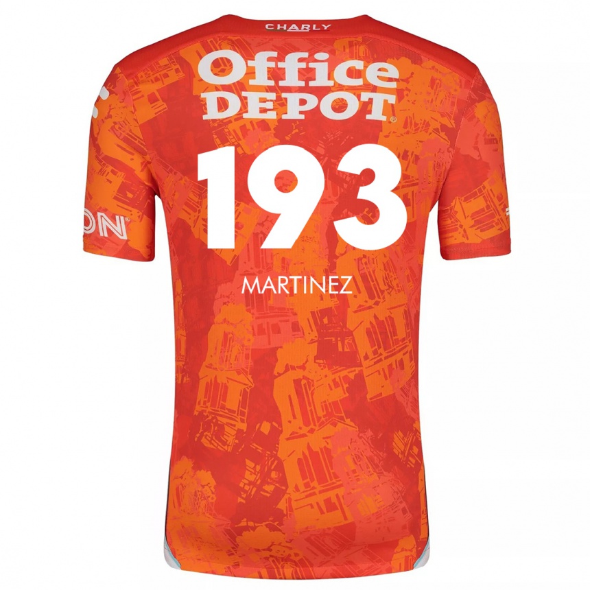 Hombre Fútbol Camiseta Pedro Martínez #193 Naranja Blanco 2ª Equipación 2024/25 Perú