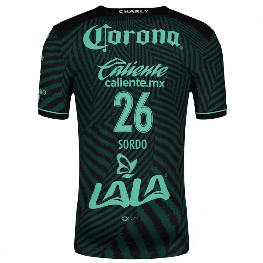 Hombre Fútbol Camiseta Ramiro Sordo #26 Verde Negro 2ª Equipación 2024/25 Perú