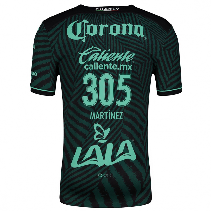 Hombre Fútbol Camiseta Cristian Martínez #305 Verde Negro 2ª Equipación 2024/25 Perú