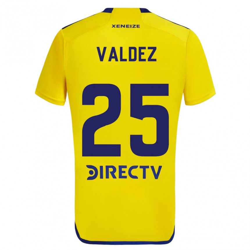 Hombre Fútbol Camiseta Bruno Valdez #25 Amarillo Azul 2ª Equipación 2024/25 Perú