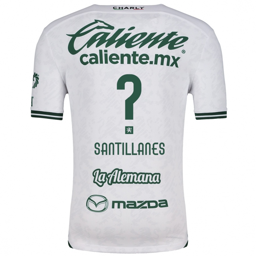 Hombre Fútbol Camiseta Antonio Santillanes #0 Blanco Verde 2ª Equipación 2024/25 Perú