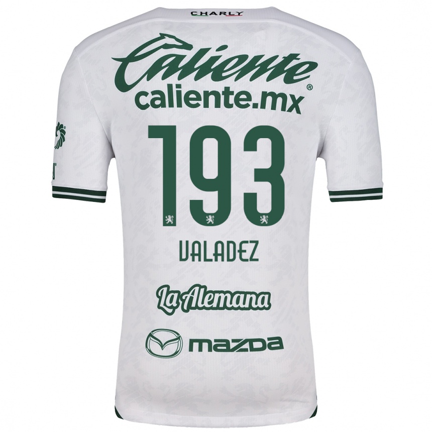 Hombre Fútbol Camiseta Luis Valadez #193 Blanco Verde 2ª Equipación 2024/25 Perú