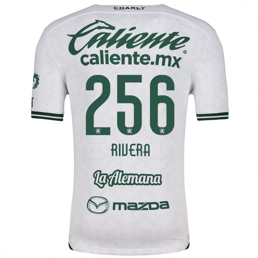 Hombre Fútbol Camiseta Fernando Rivera #256 Blanco Verde 2ª Equipación 2024/25 Perú