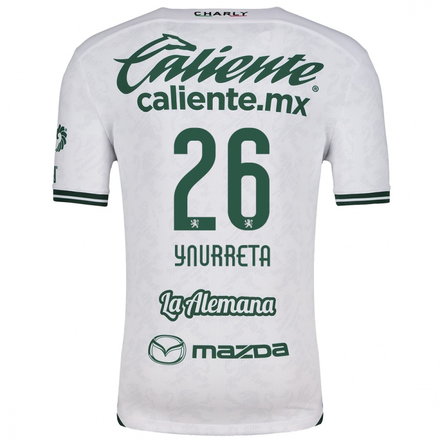 Hombre Fútbol Camiseta Alexandra Hernández Ynurreta #26 Blanco Verde 2ª Equipación 2024/25 Perú