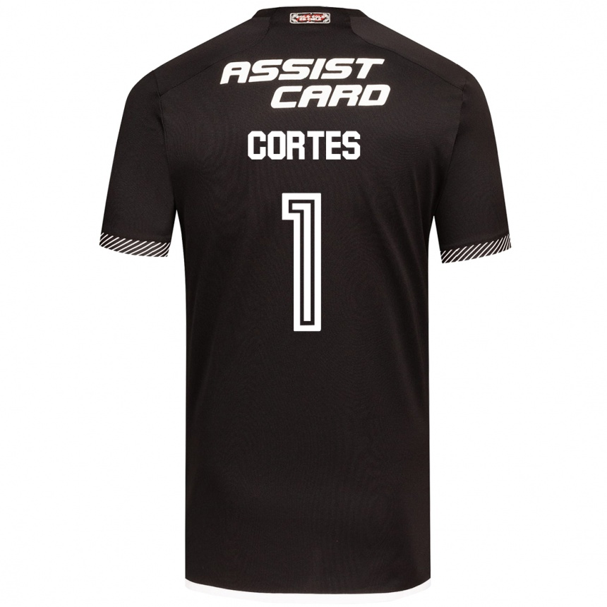 Hombre Fútbol Camiseta Brayan Cortés #1 Blanco Negro 2ª Equipación 2024/25 Perú