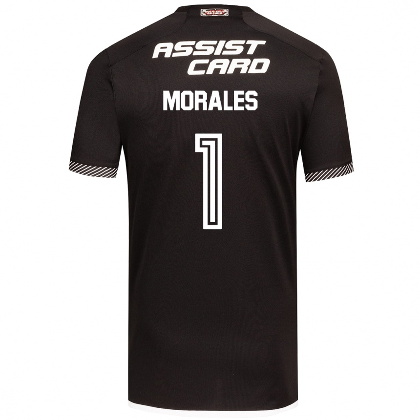 Hombre Fútbol Camiseta Benjamin Morales #1 Blanco Negro 2ª Equipación 2024/25 Perú