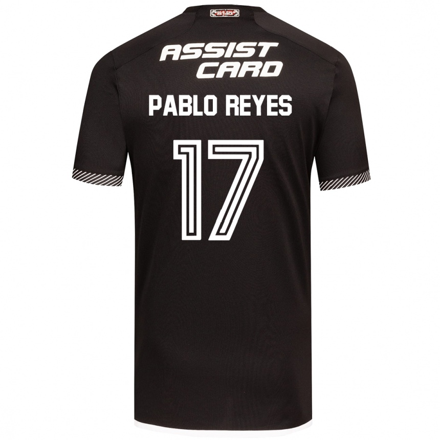 Hombre Fútbol Camiseta Juan Pablo Reyes #17 Blanco Negro 2ª Equipación 2024/25 Perú