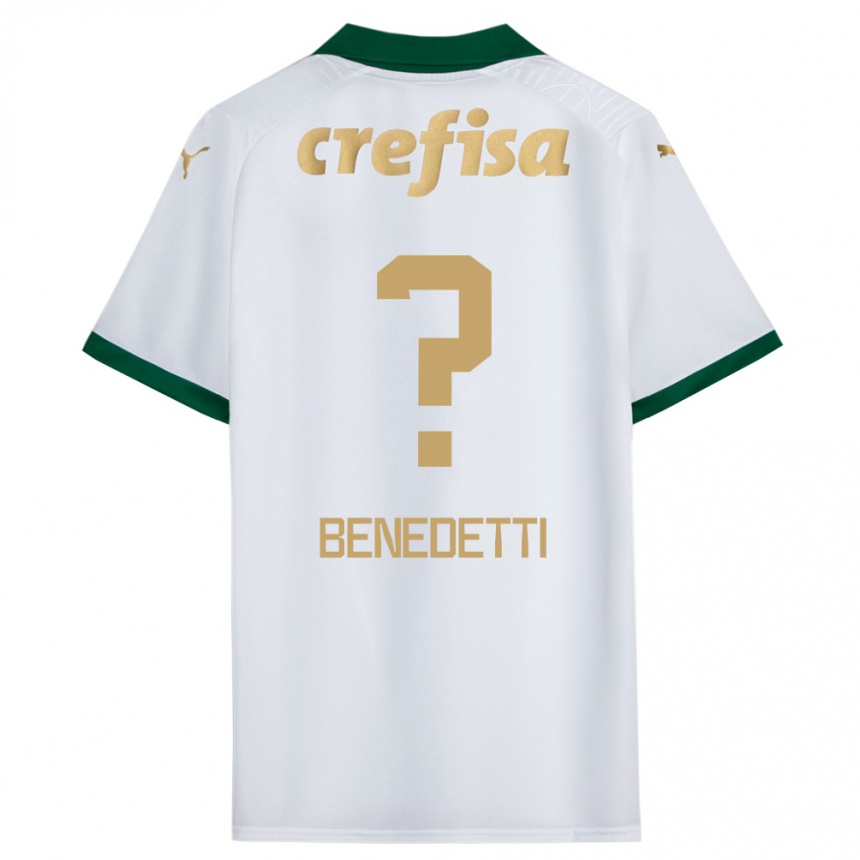 Hombre Fútbol Camiseta Luis Benedetti #0 Blanco Verde 2ª Equipación 2024/25 Perú