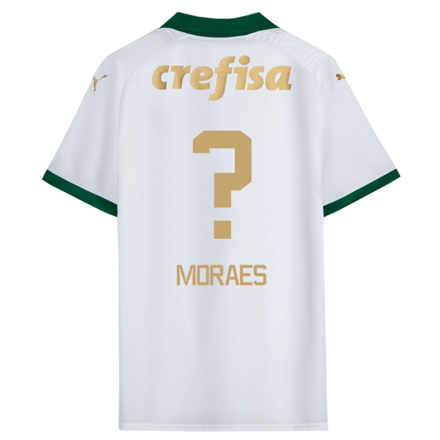 Hombre Fútbol Camiseta Kauã Moraes #0 Blanco Verde 2ª Equipación 2024/25 Perú