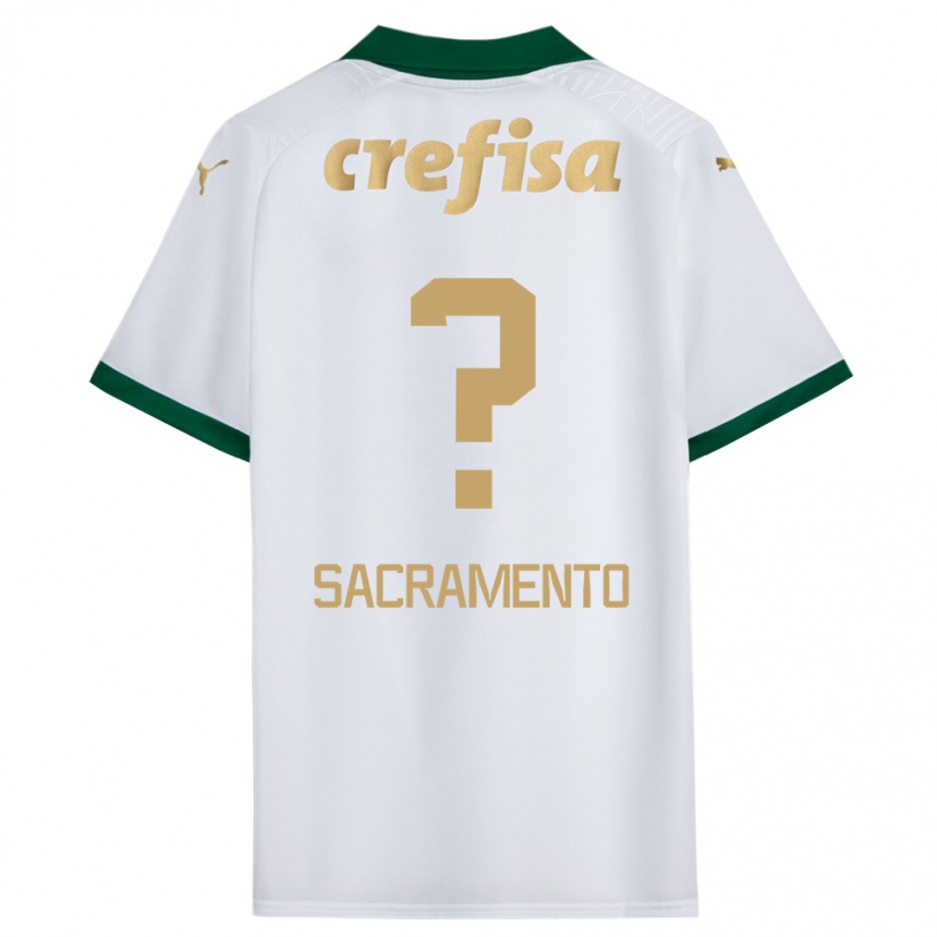 Hombre Fútbol Camiseta Wendell Sacramento #0 Blanco Verde 2ª Equipación 2024/25 Perú