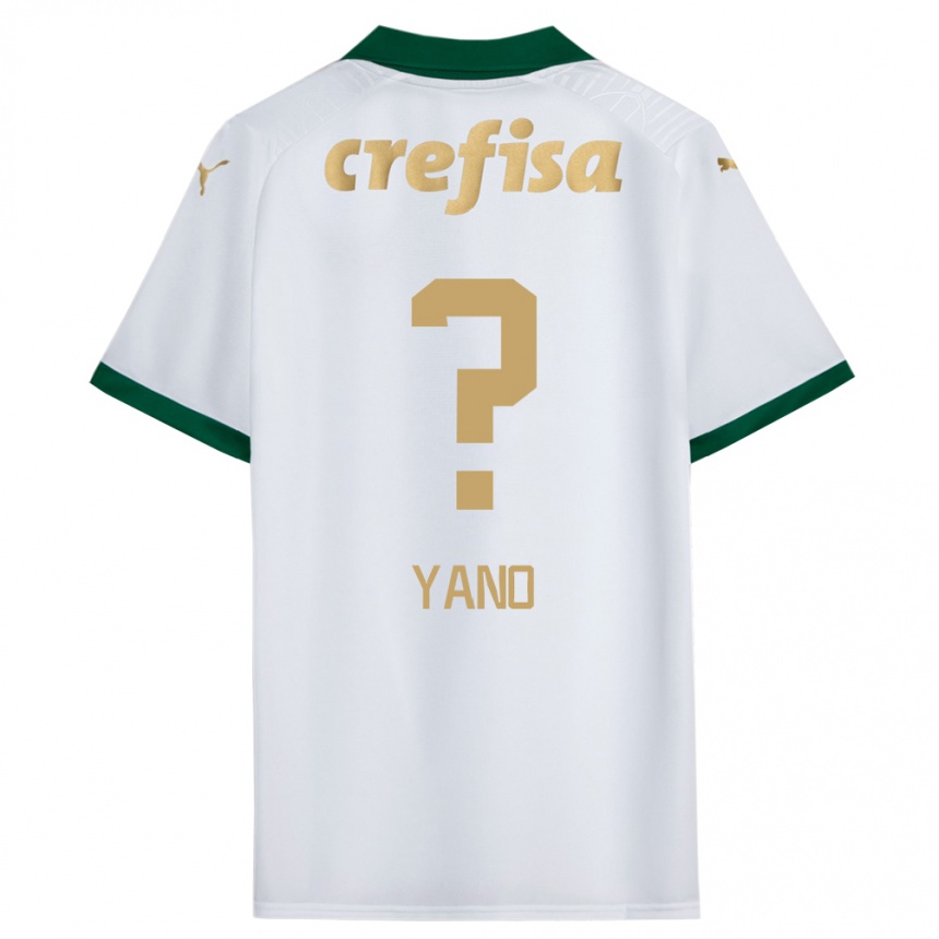 Hombre Fútbol Camiseta Luiz Yano #0 Blanco Verde 2ª Equipación 2024/25 Perú