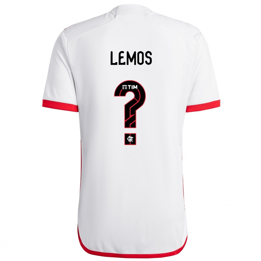 Hombre Fútbol Camiseta Pedro Lemos #0 Blanco Rojo 2ª Equipación 2024/25 Perú