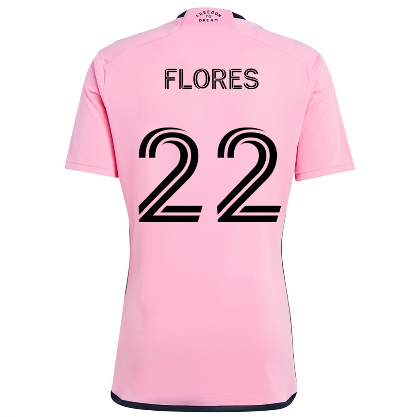 Mujer Fútbol Camiseta Alejandro Flores #22 Rosa 1ª Equipación 2024/25 Perú