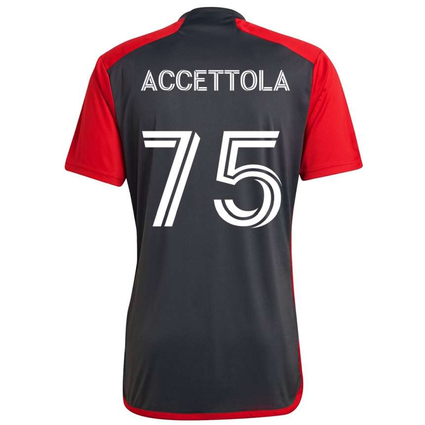 Mujer Fútbol Camiseta Luca Accettola #75 Rojo Grayn 1ª Equipación 2024/25 Perú