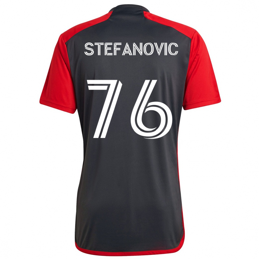 Mujer Fútbol Camiseta Lazar Stefanovic #76 Rojo Grayn 1ª Equipación 2024/25 Perú