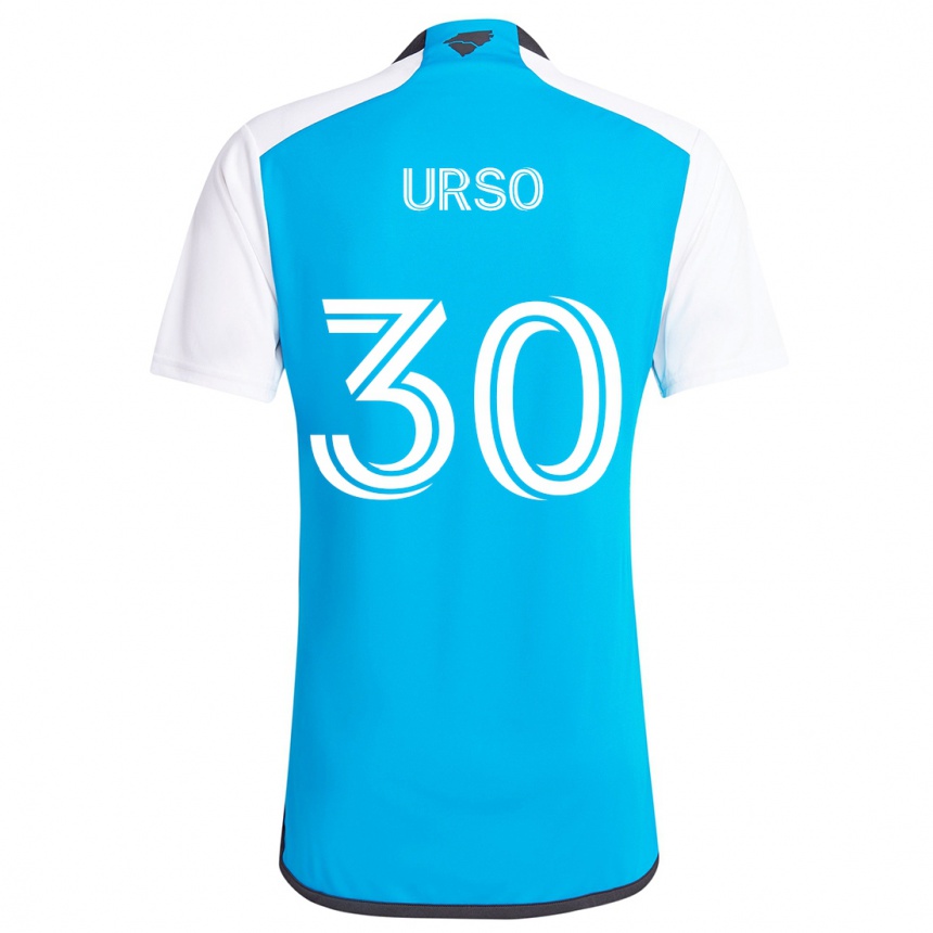 Mujer Fútbol Camiseta Júnior Urso #30 Azul Blanco 1ª Equipación 2024/25 Perú