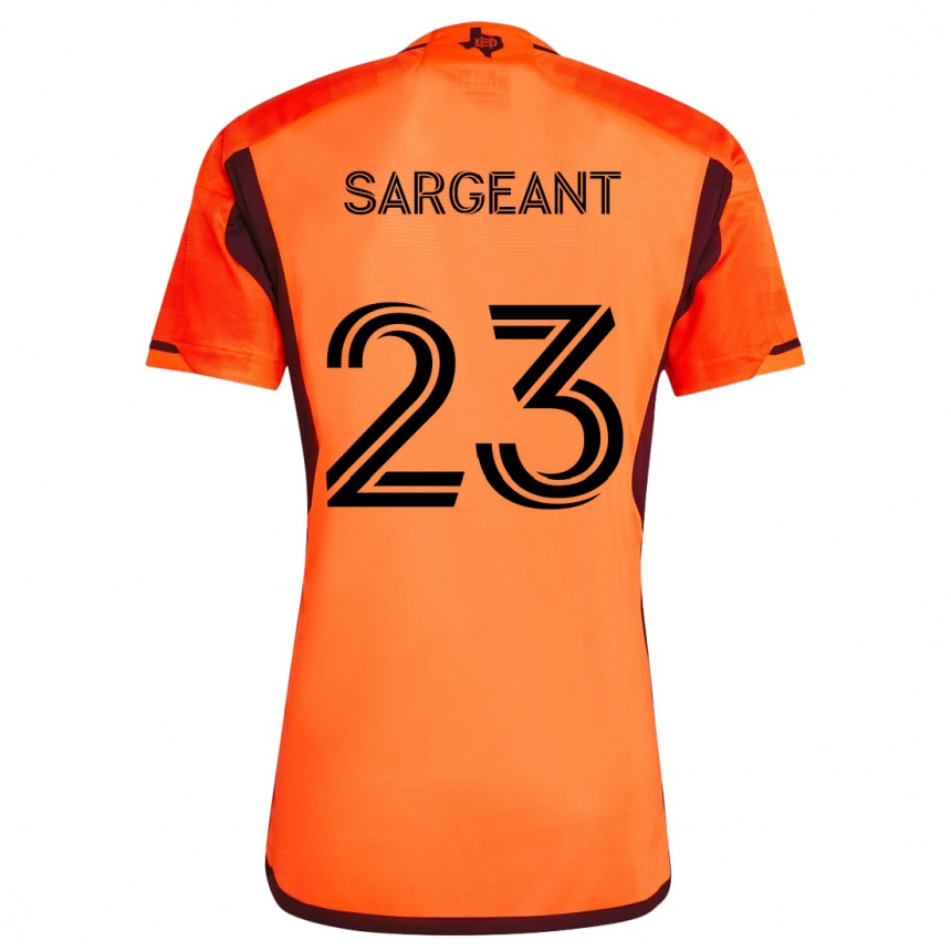 Mujer Fútbol Camiseta Kieran Sargeant #23 Naranja Negro 1ª Equipación 2024/25 Perú