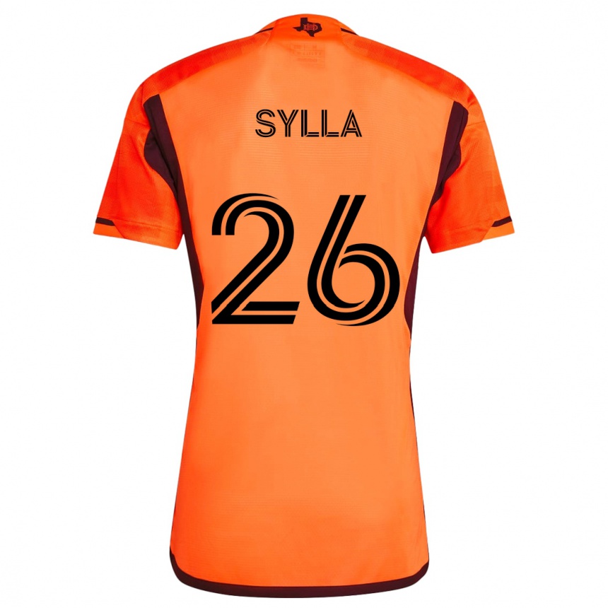 Mujer Fútbol Camiseta Ousmane Sylla #26 Naranja Negro 1ª Equipación 2024/25 Perú