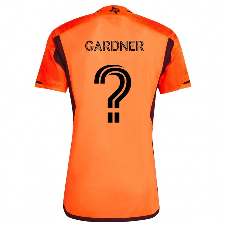 Mujer Fútbol Camiseta Myles Gardner #0 Naranja Negro 1ª Equipación 2024/25 Perú