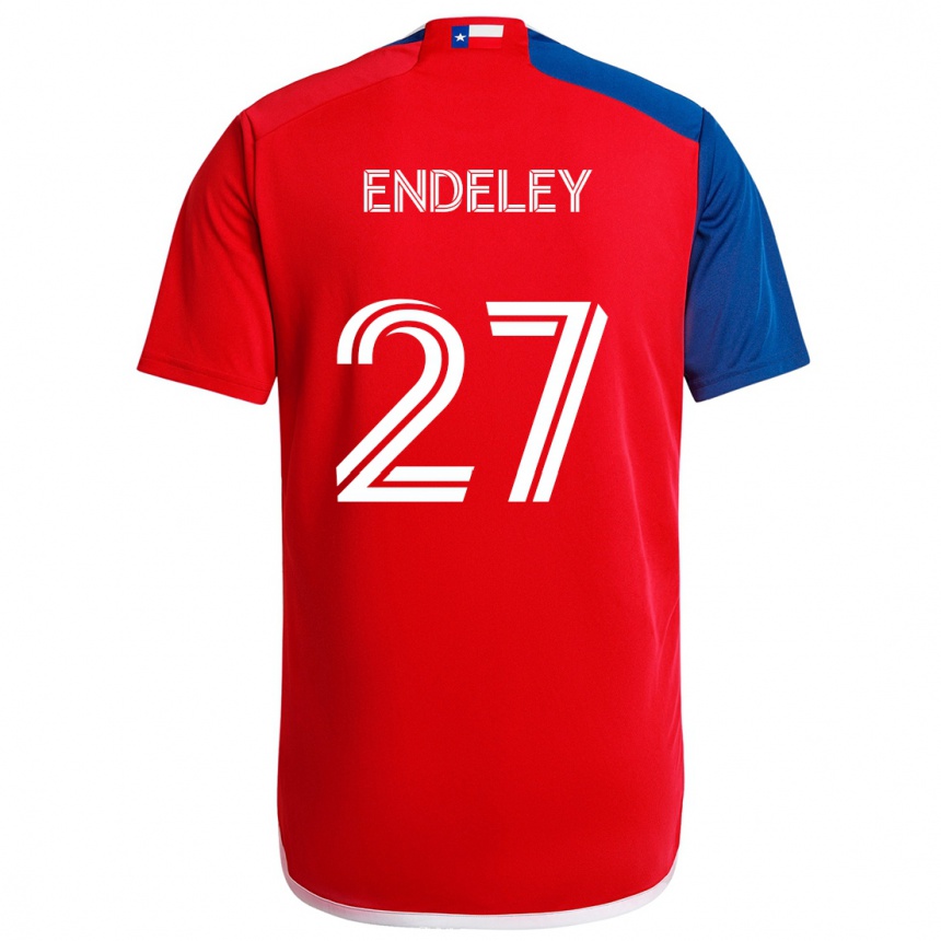 Mujer Fútbol Camiseta Herbert Endeley #27 Azul Rojo 1ª Equipación 2024/25 Perú