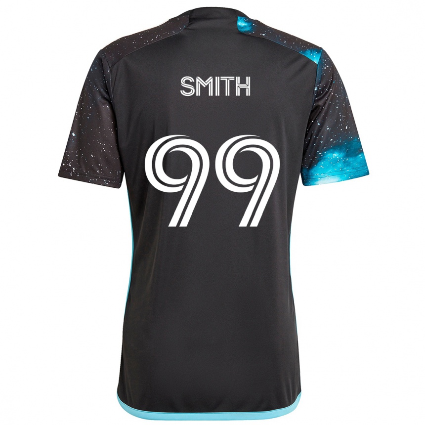 Mujer Fútbol Camiseta Jordan Adebayo-Smith #99 Azul Negro 1ª Equipación 2024/25 Perú