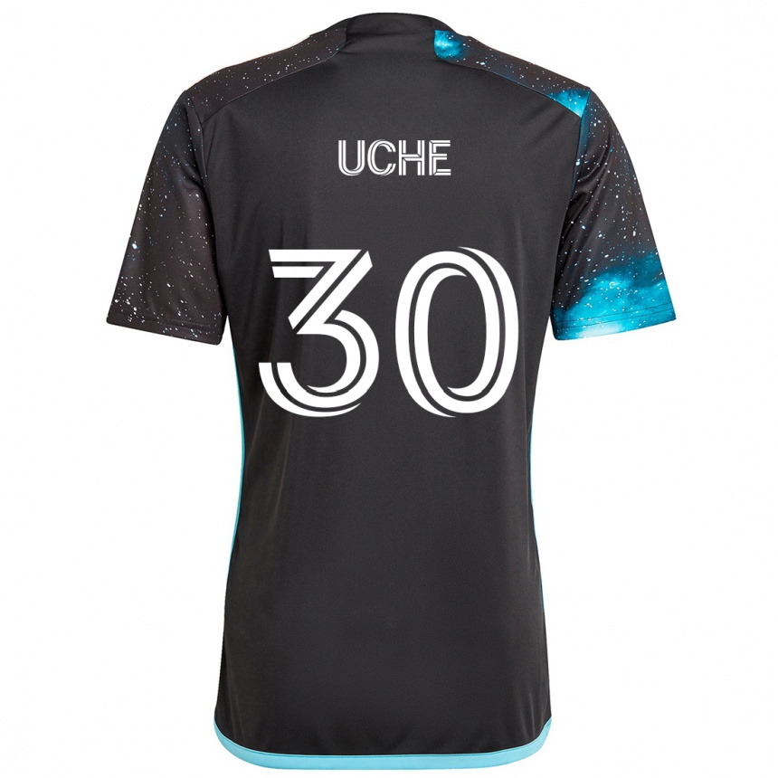 Mujer Fútbol Camiseta Cc Uche #30 Azul Negro 1ª Equipación 2024/25 Perú