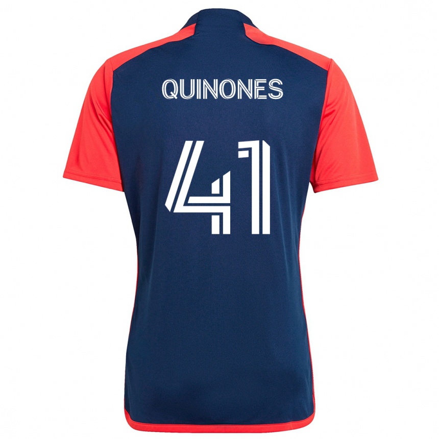 Mujer Fútbol Camiseta Colby Quiñónes #41 Azul Rojo 1ª Equipación 2024/25 Perú