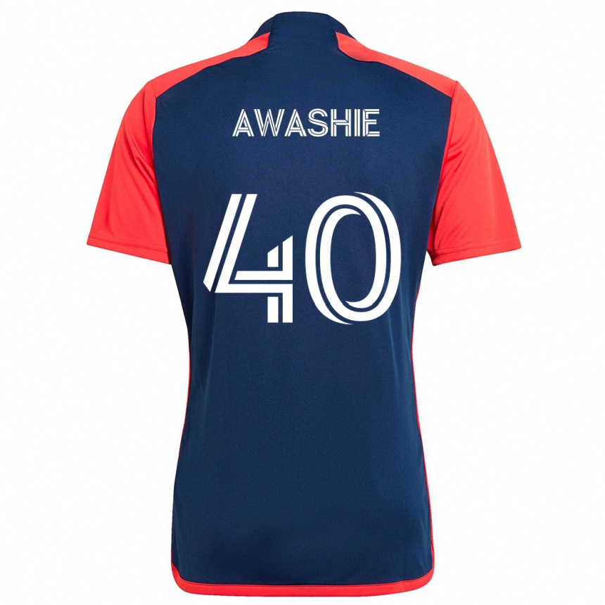 Mujer Fútbol Camiseta Ben Awashie #40 Azul Rojo 1ª Equipación 2024/25 Perú