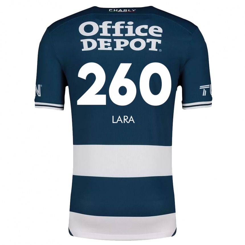 Mujer Fútbol Camiseta Jesús Lara #260 Azul Blanco 1ª Equipación 2024/25 Perú