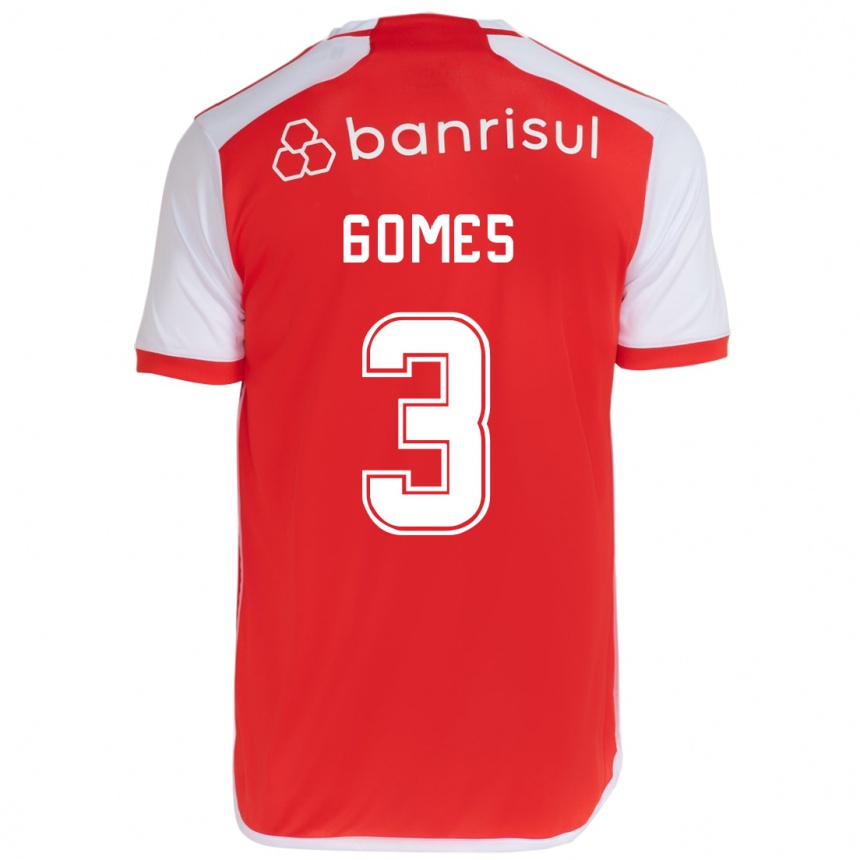 Mujer Fútbol Camiseta Igor Gomes #3 Rojo Blanco 1ª Equipación 2024/25 Perú