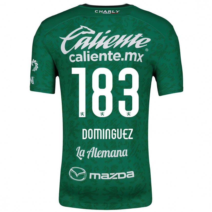 Mujer Fútbol Camiseta Jesús Domínguez #183 Verde Blanco 1ª Equipación 2024/25 Perú