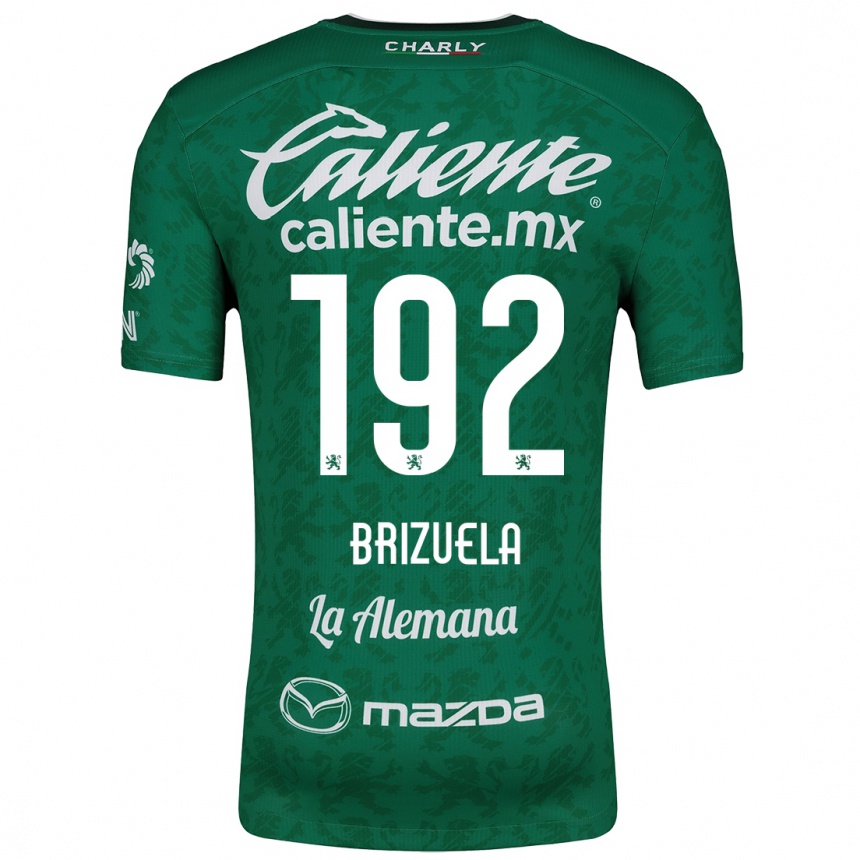 Mujer Fútbol Camiseta Juan Brizuela #192 Verde Blanco 1ª Equipación 2024/25 Perú