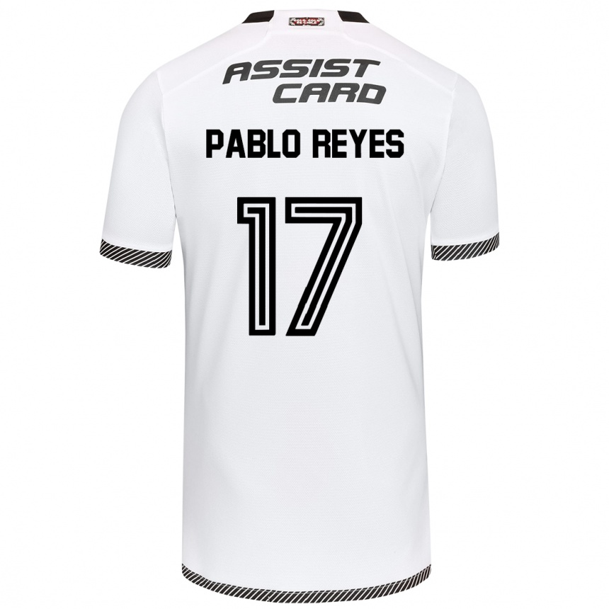 Mujer Fútbol Camiseta Juan Pablo Reyes #17 Blanco Negro 1ª Equipación 2024/25 Perú