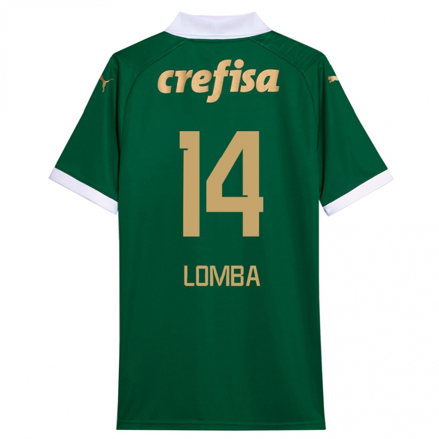 Mujer Fútbol Camiseta Marcelo Lomba #14 Verde Blanco 1ª Equipación 2024/25 Perú