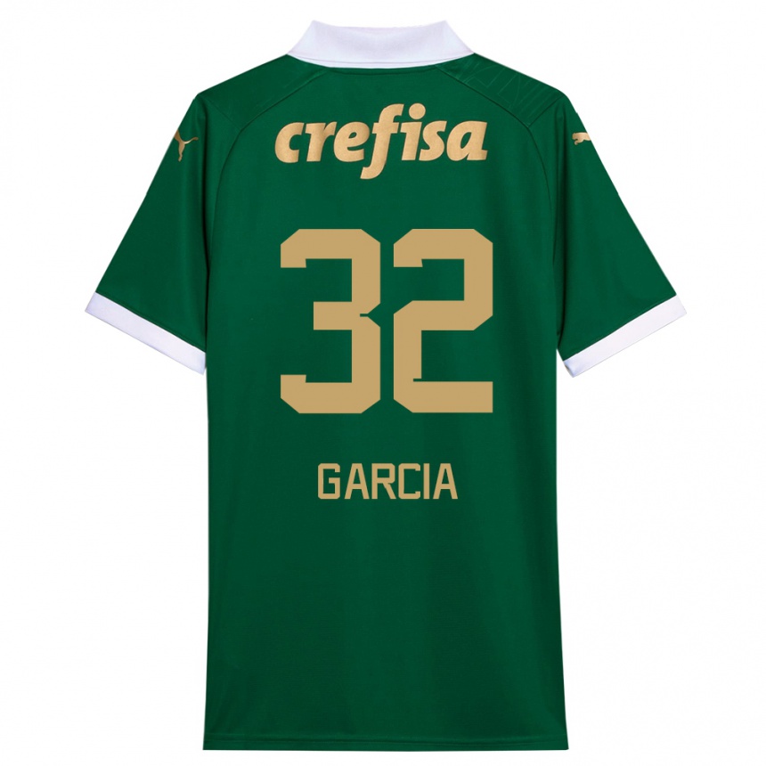 Mujer Fútbol Camiseta Garcia #32 Verde Blanco 1ª Equipación 2024/25 Perú