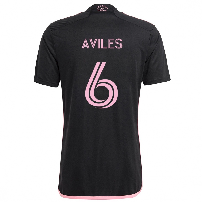 Mujer Fútbol Camiseta Tomás Avilés #6 Negro 2ª Equipación 2024/25 Perú