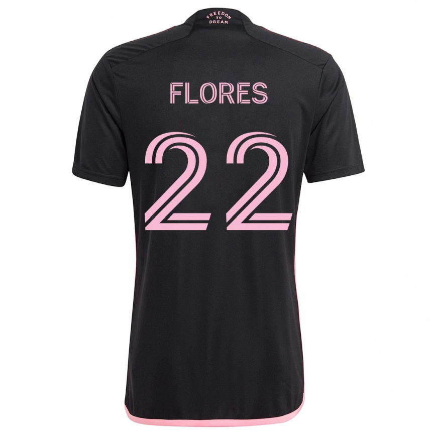 Mujer Fútbol Camiseta Alejandro Flores #22 Negro 2ª Equipación 2024/25 Perú