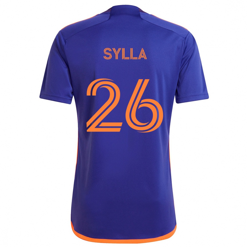 Mujer Fútbol Camiseta Ousmane Sylla #26 Púrpura Naranja 2ª Equipación 2024/25 Perú