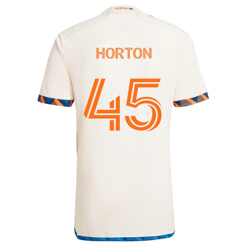 Mujer Fútbol Camiseta Philip Horton #45 Blanco Naranja 2ª Equipación 2024/25 Perú