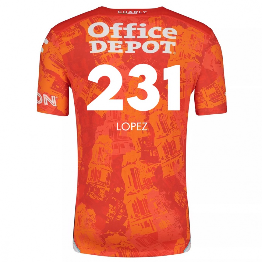 Mujer Fútbol Camiseta Víctor López #231 Naranja Blanco 2ª Equipación 2024/25 Perú