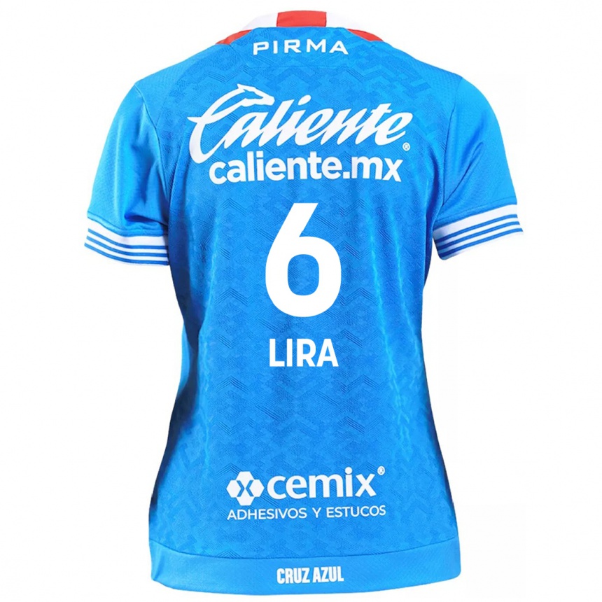 Niño Fútbol Camiseta Érik Lira #6 Cielo Azul 1ª Equipación 2024/25 Perú