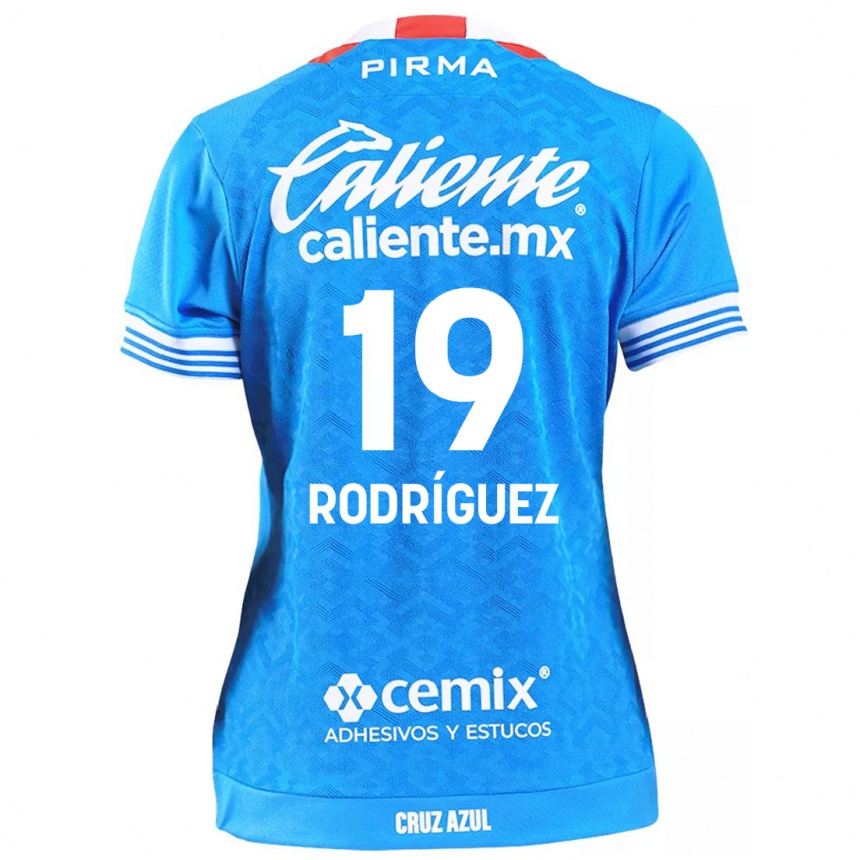 Niño Fútbol Camiseta Carlos Rodríguez #19 Cielo Azul 1ª Equipación 2024/25 Perú