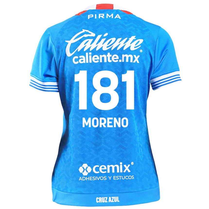 Niño Fútbol Camiseta Roberto Moreno #181 Cielo Azul 1ª Equipación 2024/25 Perú