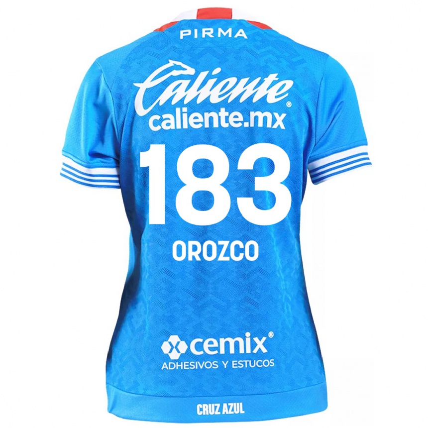 Niño Fútbol Camiseta Fabrizzio Orozco #183 Cielo Azul 1ª Equipación 2024/25 Perú