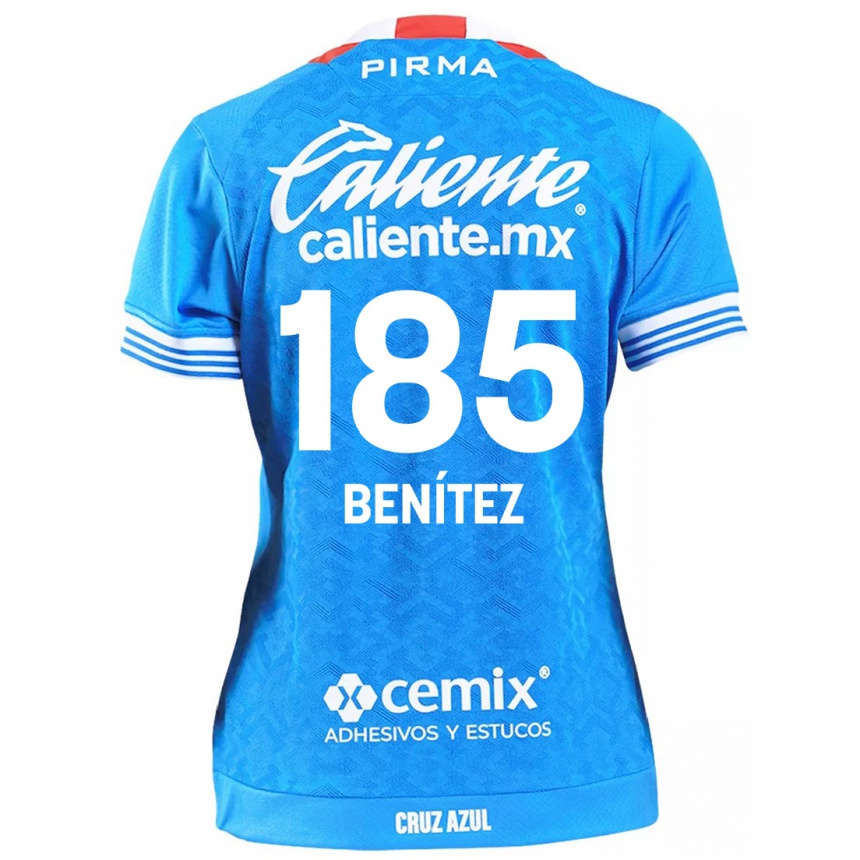 Niño Fútbol Camiseta Cristopher Benítez #185 Cielo Azul 1ª Equipación 2024/25 Perú