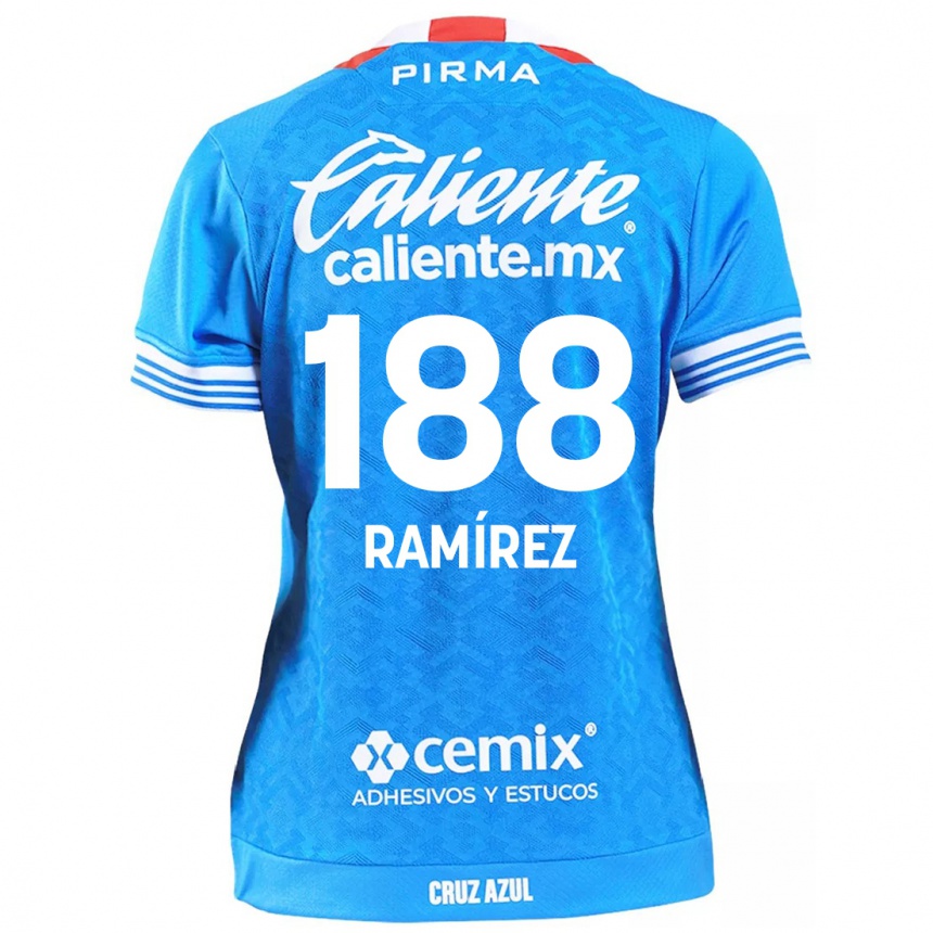 Niño Fútbol Camiseta Diego Ramírez #188 Cielo Azul 1ª Equipación 2024/25 Perú