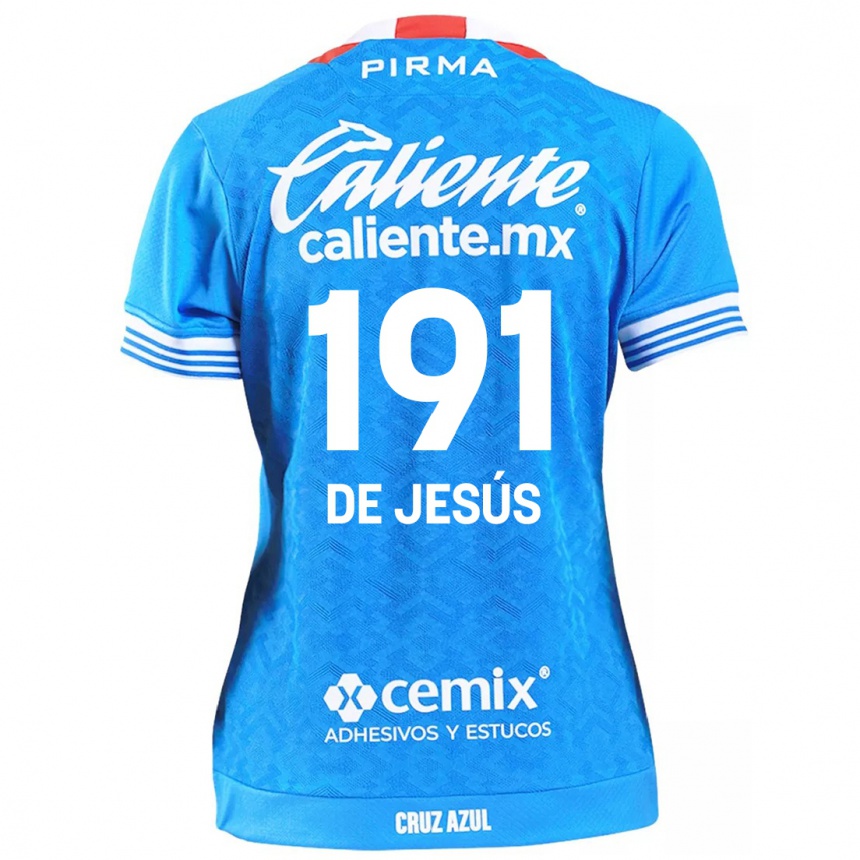 Niño Fútbol Camiseta Luis De Jesús #191 Cielo Azul 1ª Equipación 2024/25 Perú