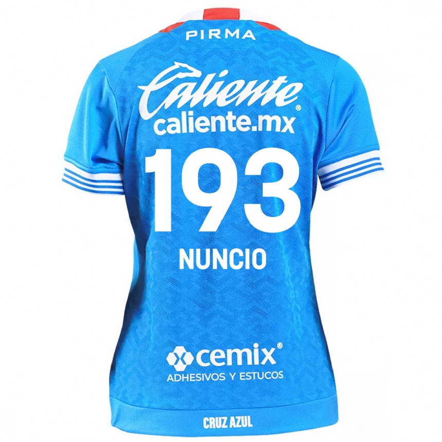 Niño Fútbol Camiseta Jorge Nuncio #193 Cielo Azul 1ª Equipación 2024/25 Perú